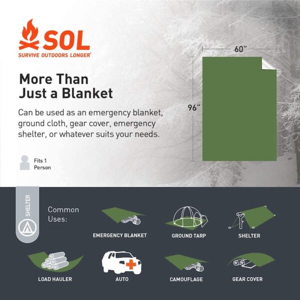 SOL Heavy Duty Emergency Blanket - Image 2