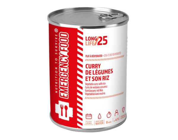Emergency Food Kasviscurry ja riisi